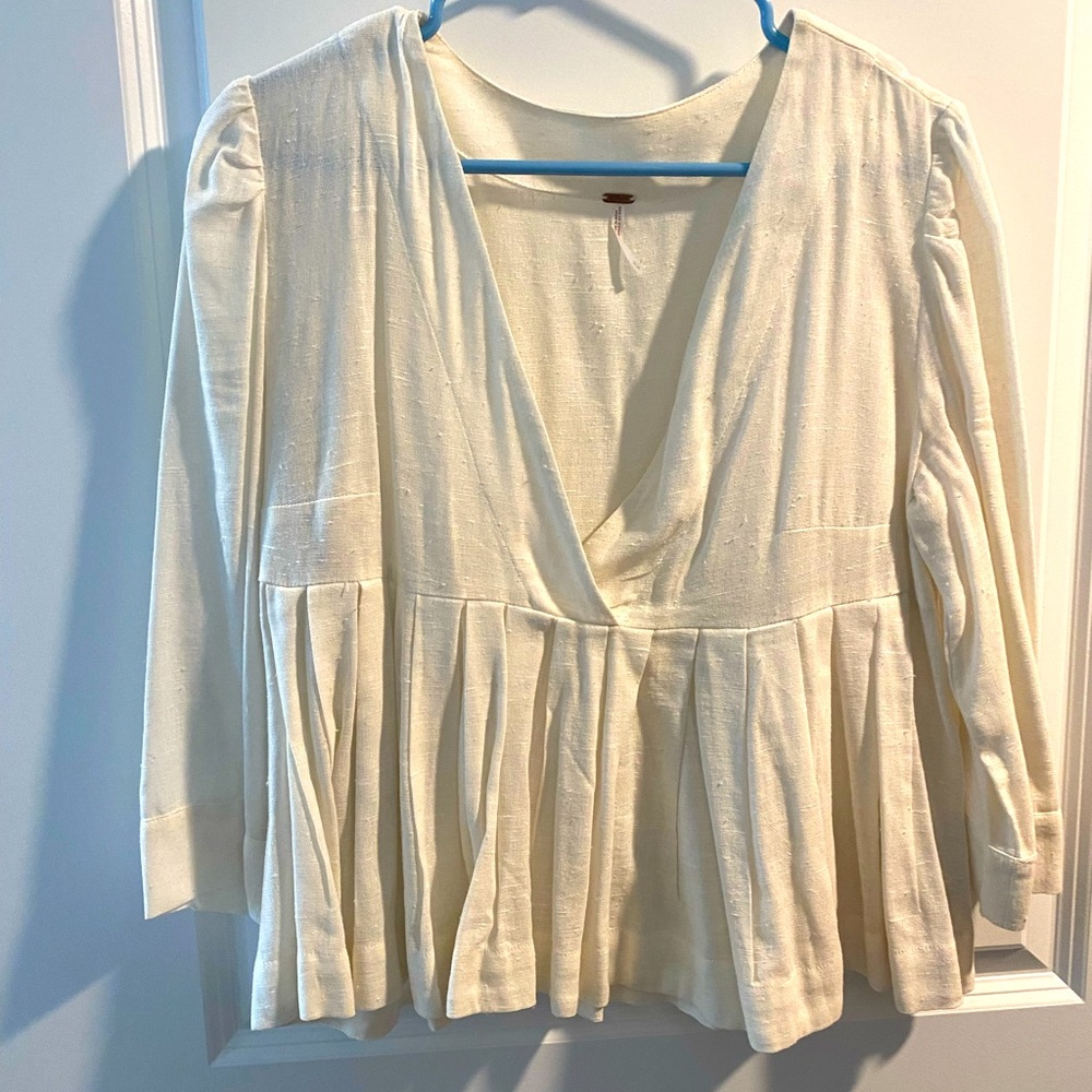 Free people Linen Blouse